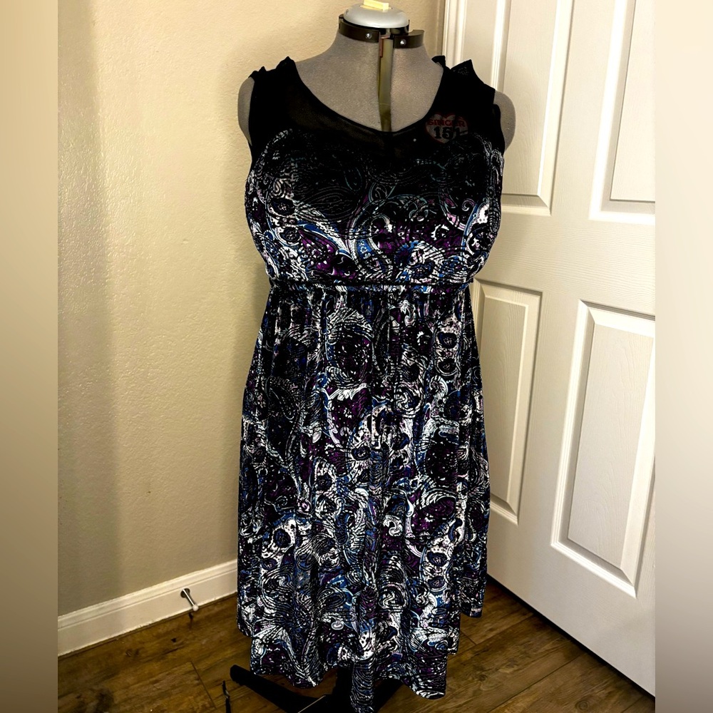 Purple and Blue Velvet Party Dress!